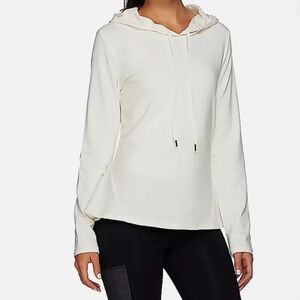 Cee Bee Cream Colored Soft Zip Front Hoodie, Size Small